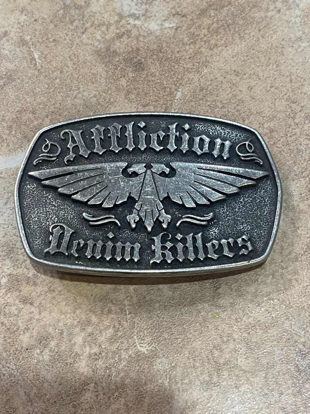 Affliction Denim Killers Eagle Belt Buckle Y2K Mall Goth Biker